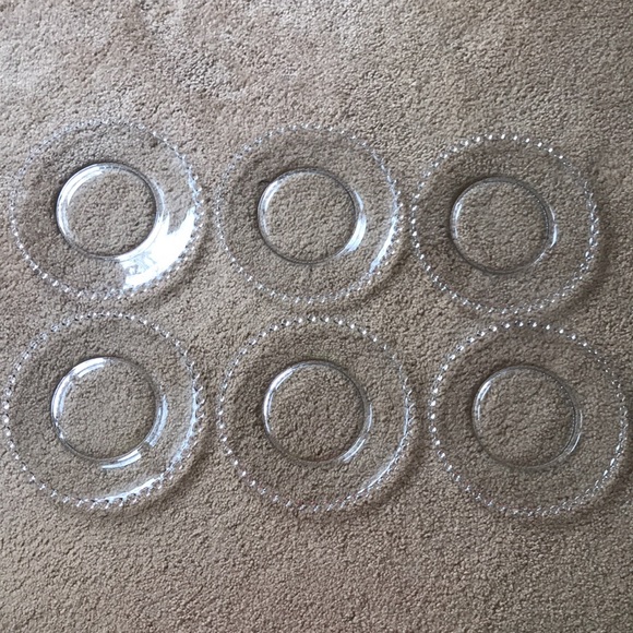 Set of 6 Vintage Candlewick Salad Plates by IMPERIAL GLASS - Picture 2 of 7